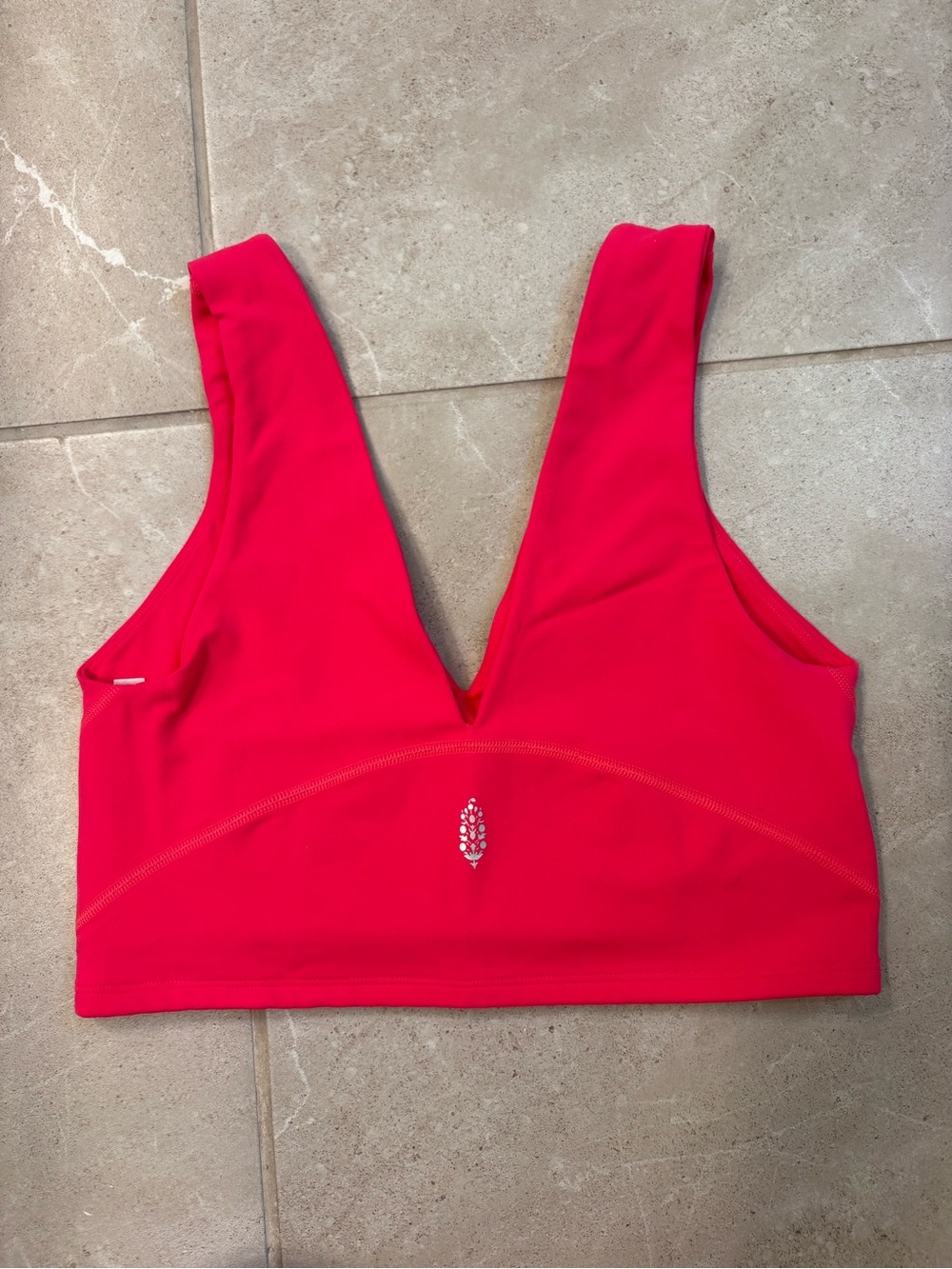 NWOT FP Movement Never Better Crop Tank in Neon Coral/Pink Size Medium
